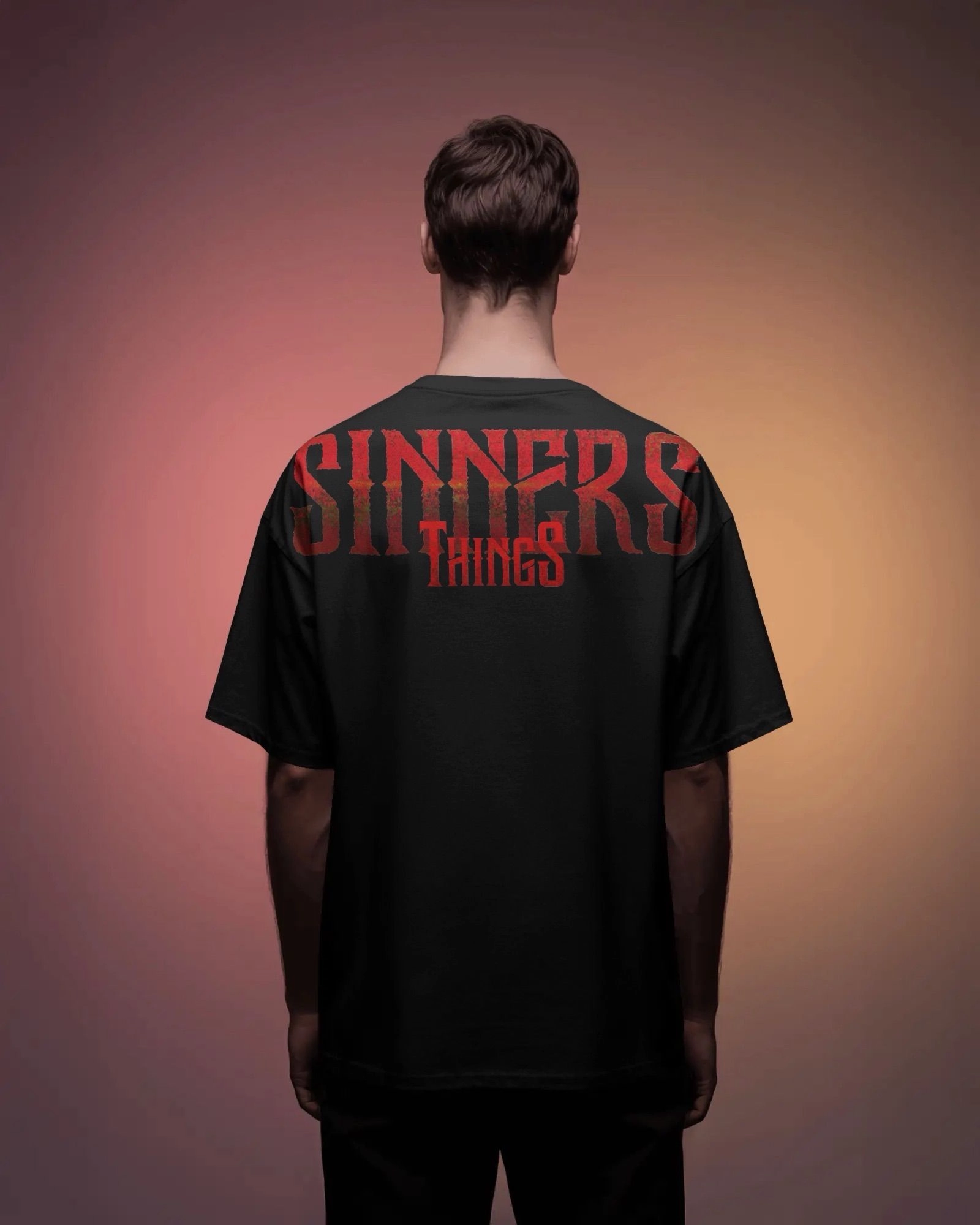 SINNERS THINGS Oversized Premium Tee